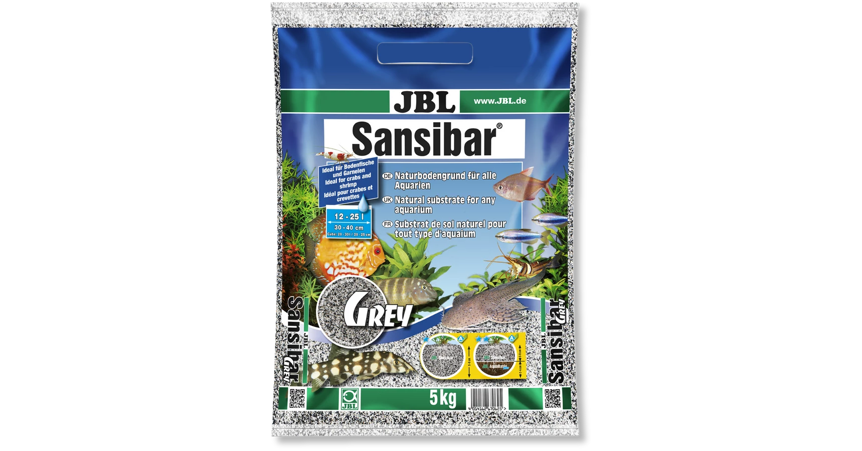 JBL Sansibar DARK Schwarzer Bodengrund für Aquarien 10kg - – Shop